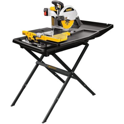 DWTD24000S image(0) - DeWalt 10" WET TILE SAW W/STAND