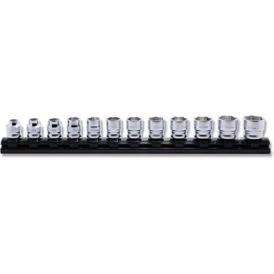 KKNRS3400MZ-12 image(0) - Ko-ken USA 3/8 Sq. Dr. Socket set  7-19mm 6 point 300mm Z-series 12 pieces