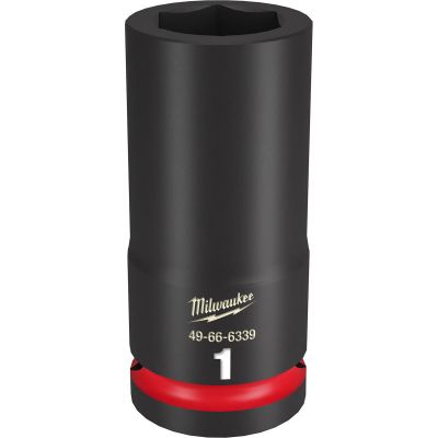 MLW49-66-6339 image(0) - Milwaukee Tool SHOCKWAVE Impact Duty  3/4"Drive 1" Deep 6 Point Socket