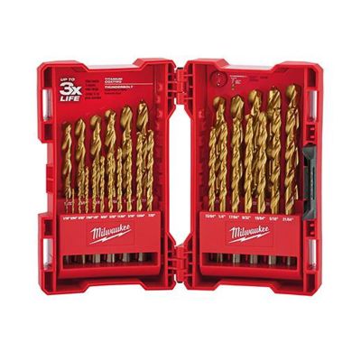 MLW48-89-0012 image(0) - Milwaukee Tool THUNDERBOLT Titanium Drill Bit Set &hyphen; 29PC