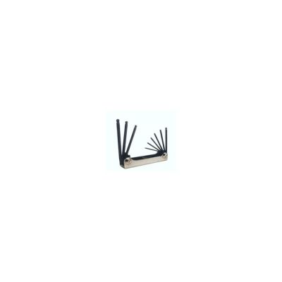 EKL20519 image(0) - Eklind Tool Company HEX KEY SET 5 PC FOLDING BALL END SAE 3/16-3/8IN.