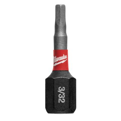 MLW48-32-4702 image(0) - Milwaukee Tool SHOCKWAVE Impact Hex 3/32" Insert Bits (Bulk 25)