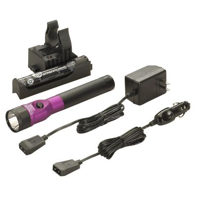 STL75978 image(0) - Streamlight Stinger DS LED Bright Rechargeable Flashlight with Dual Switches - Purple