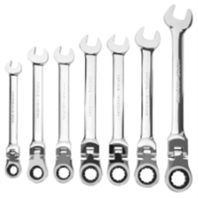 WLMW30636 image(0) - Wilmar Corp. / Performance Tool 7-pc SAE Flex Head Ratcheting