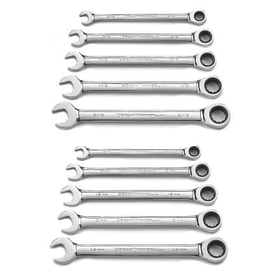 KDT9418 image(0) - GearWrench SET 10PC COMB SAE/METRIC