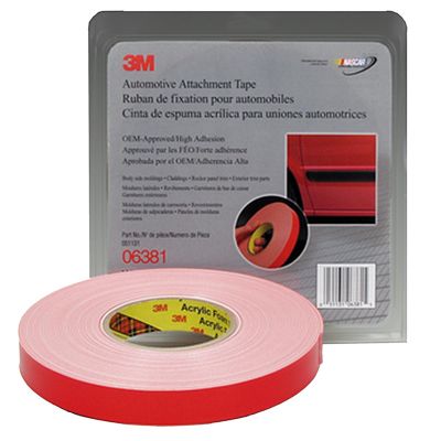 MMM6381 image(0) - 3M FOAM DOUBLE SIDED TAPE 7/8 X 20YD (WHITE)