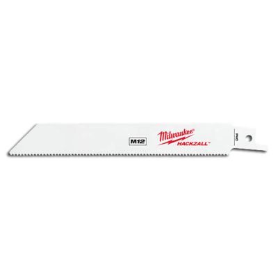 MLW49-00-5614 image(0) - Milwaukee Tool M12 Hackzall Blade-PVC 6"