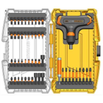 KDT83535 image(0) - Gearwrench 51PC MICRO BITS SET RATCHETING T-HANDLE