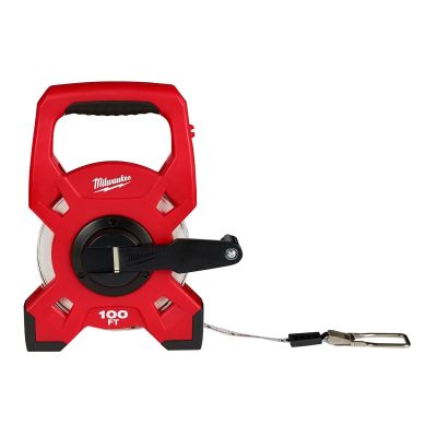 MLW48-22-5301 image(0) - Milwaukee Tool 100ft Fiberglass Open Reel Long Tape Measure