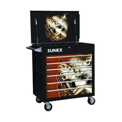 SUN8057SANDRA image(0) - Sunex Premium Full Drawer Service Cart - Pin Girl Sandra