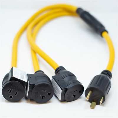 FRG1115 image(0) - Firman Power Cord TT-30P to 3x5-20R 3ft Extension 10 AWG