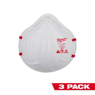 MLW48-73-4032 image(0) - Milwaukee Tool 3PK N95 Respirator