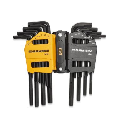 KDT83504 image(0) - GearWrench 26PC SAE/METRIC LONG ARM HEX KEY SET