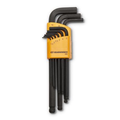 KDT83521 image(0) - GearWrench 9PC METRIC BALL END HEX KEY SET