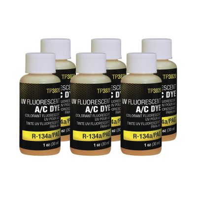 TRATP3820-1P6 image(0) - Tracer Products 1 oz bottles R-134a/PAG A/C dye 6 Pack