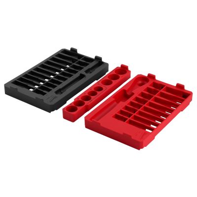 MLW48-22-9487T image(0) - Milwaukee Tool 47pc 1/2" Drive SAE & Metric Ratchet & Socket Set  PACKOUT Trays