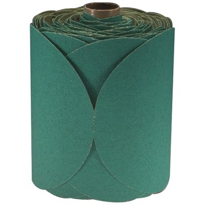 MMM1506 image(0) - 3M GREEN FRE-CUT DISC ROLLS STIKIT 80D 6IN 100/ROLL