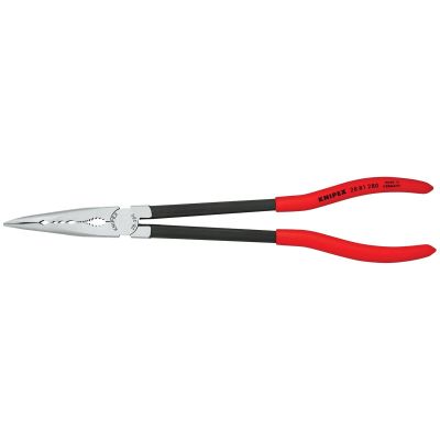 KNP2881280 image(0) - KNIPEX 11" Extra Long Needle Nose Pliers- Angled