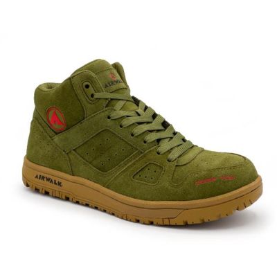 FSIAW6353-10M image(0) - Airwalk AIRWALK - MONGO MID Series - Men's Mid Top Shoe - CT|EH|SR - Olive/Gum - Size: 10M