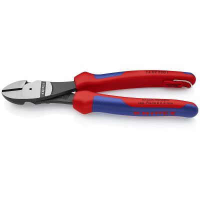 KNP7402200TBKA image(0) - KNIPEX HIGH LEVERAGE DIAGONAL CUTTING PLIERS