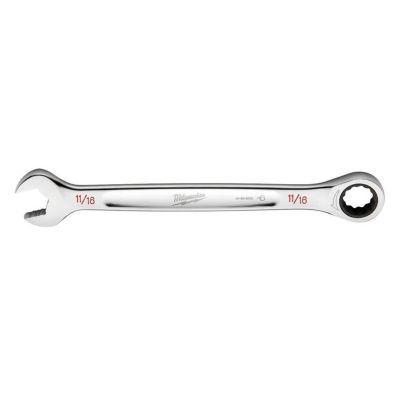 MLW45-96-9222 image(0) - Milwaukee Tool 11/16" SAE Ratcheting Combo Wrench