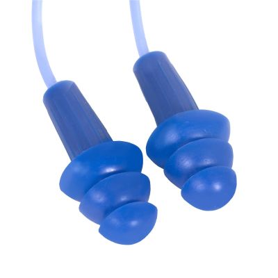 SRW13822 image(0) - Jackson Safety Jackson Safety - Earplugs - H20 Metal Detectable - Reusable  - Corded - Blue - NRR 26 - Buk Buy (100 Pair Per Dispenser Box,, 4 Boxes Per Carton)