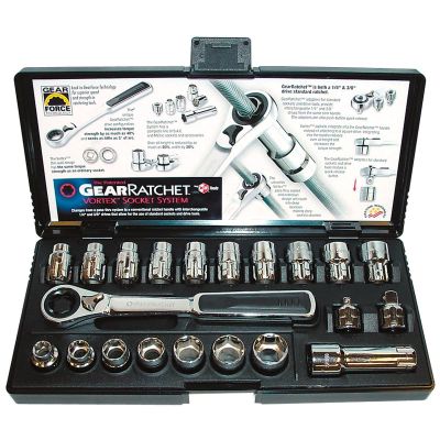 KDT8921 image(0) - GearWrench SKT SET(SAE&MET)GEAR RATCHET 21PC SET