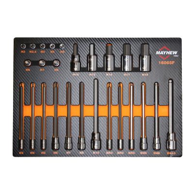 MAY16065F image(0) - Mayhew 26 PC Metric Hex Master Socket Bit Set