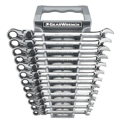 KDT85698 image(0) - GearWrench 12 PC XL LOCKING FLEX HEAD RATCHETING SET