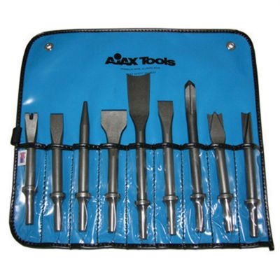 AJXA9029 image(0) - Ajax Tool Works 9-pc. Master Chisel Set