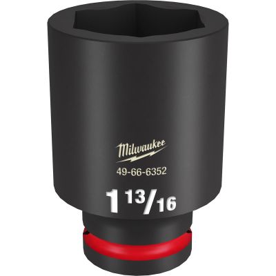 MLW49-66-6352 image(0) - Milwaukee Tool SHOCKWAVE Impact Duty  3/4"Drive 1-13/16" Deep 6 Point Socket