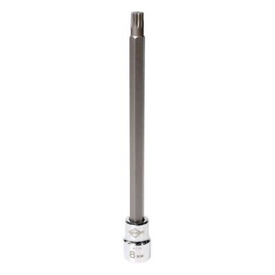 MAY16731 image(0) - Mayhew Mayhew 8 MM Triple Square Long Insert Socket Bit, 3/8-Inch Drive