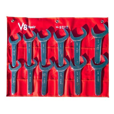 V8T9212 image(0) - V-8 Tools 12 PC JUMBO SERVICE WRENCH SET SAE