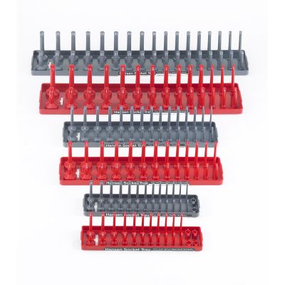 HNE92000 image(0) - Hansen Global Soc Tray 6-Pack Assortment, Red/Gray