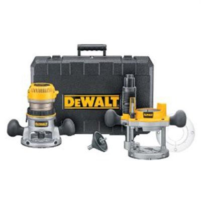 DWTDW618PK image(0) - DeWalt 2-1/4 HP EVS Plunge Router Kit