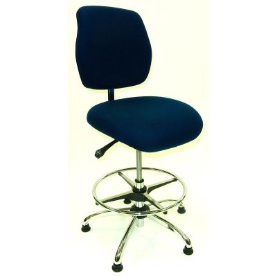 LDS1010443 image(0) - LDS (ShopSol) ESD Chair - High Height -Deluxe Blue