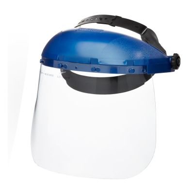 SRWS39110 image(0) - Sellstrom Sellstrom- Face Shield - 390 Series - 8 x 12 x .040"  Window - Clear - Ratcheting Headgear - Single Crown