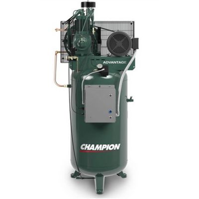 CHCADVA-S15 image(0) - Champion Air Compressor VR7F-8 230V 3PH 7 HP air compressor on 80 gallon tank 230 volt 3 phase with Advantage features