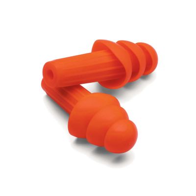 SRW67221 image(0) - Jackson Safety Jackson Safety - Earplugs - H20 - Reusable - Tapered - Corded - Orange - NRR 26 - Bulk Buy (100 Pair Per Dispenser Box, 4 Boxes Per Carton)