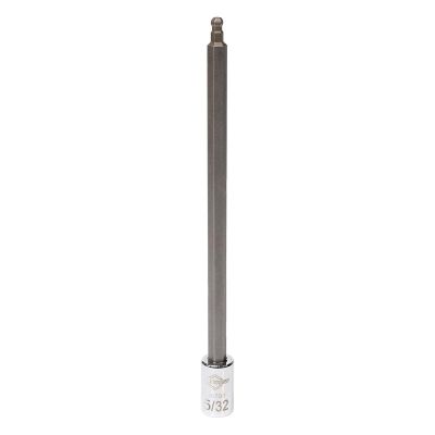 MAY16703 image(0) - Mayhew Mayhew 5/32-Inch SAE Ball Hex Long Insert Socket Bit, 1/4-Inch Drive