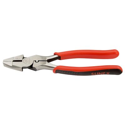 SUN360704V image(0) - Sunex 9.5" High Leverage Linemans Pliers