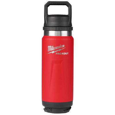 MLW48-22-8396R image(0) - Milwaukee Tool PACKOUT 24oz Insulated Bottle with Chug Lid