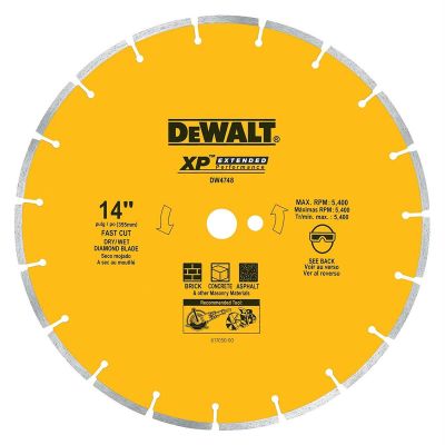 DWTDW4748 image(0) - DeWalt Diamond Blades 14" Segemented