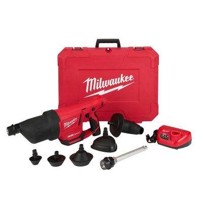 MLW2572B-21 image(0) - Milwaukee Tool M12 AIRSNAKE Drain Cleaning Air Gun Kit