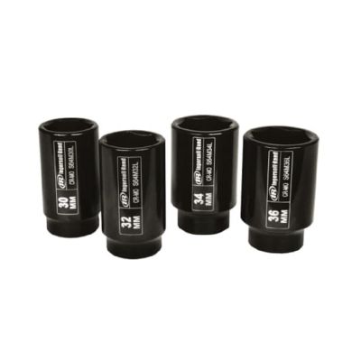 IRTSK4M4LN image(0) - Ingersoll Rand 1/2" Drive Hex Deep Metric Tire Impact Socket Set, 4-Piece