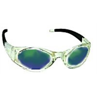 SAS5193 image(0) - SAS Safety Stingers High Impact Safe Glasses, w/ Clear Frames/Blue Mirrored Lens