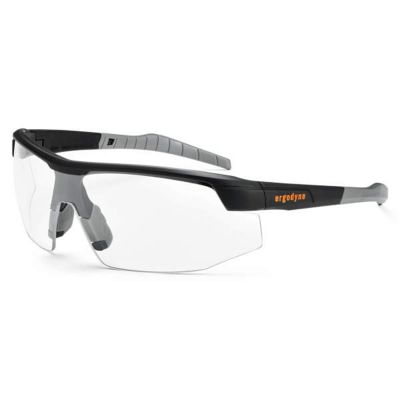 ERG59000 image(0) - Ergodyne SKOLL Clear Lens Matte Black Safety Glasses