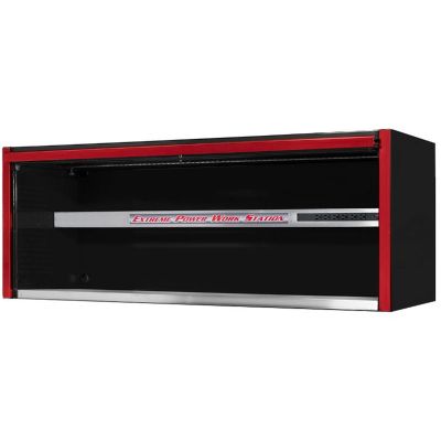 EXTEX7201HCQBKRD image(0) - Extreme Tools EXQ Series 72"W x 30"D Professional Extreme Power Workstation Hutch Black with Red Handle