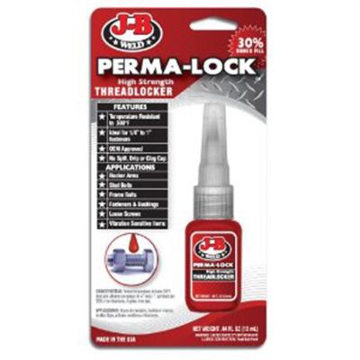 JBW27113 image(0) - J B Weld J-B Weld 27113 Perma-Lock High Strength Threadlocker - Red - 13 ml.