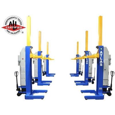 ATEML-6045BC image(0) - Atlas Automotive Equipment Atlas Equipment ALI Certified Battery Powered Mobile Column Lift System 99,000 Lb. Capacity